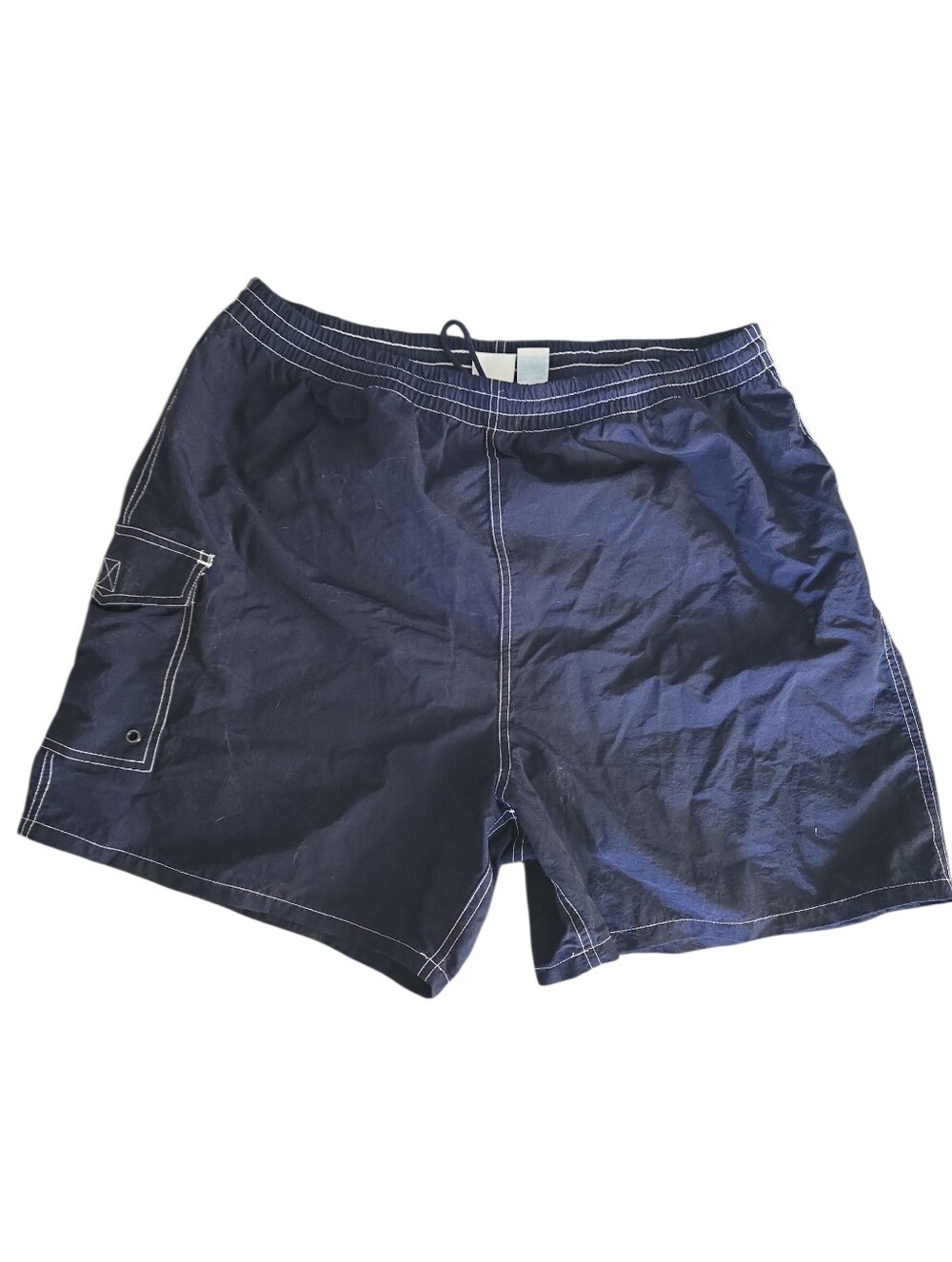 Vintage Prospirit‎ Mens Large Blue Swim Nylon Athletic Shorts Mesh Lined L